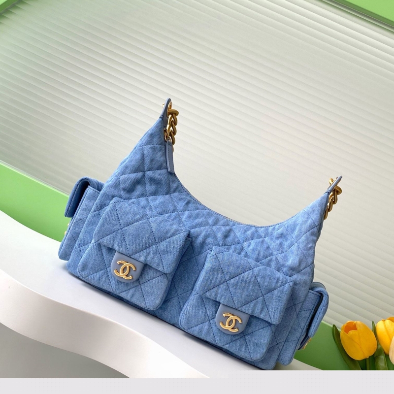 Ch*el top handle bags